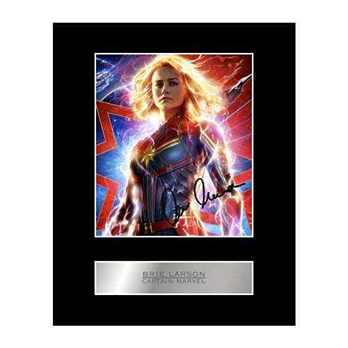 Foto firmada de Brie Larson Capitán Marvel #1 autografiada para regalo
