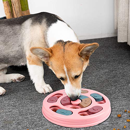 FREESOO Juguete Rompecabezas Interactivo para Perros Puzzle Toy Juegos Dispensador de Golosinas Alimentador Lento para Perros Pequeños Cachorros Entrenamiento Juguete de Puzle para Perros
