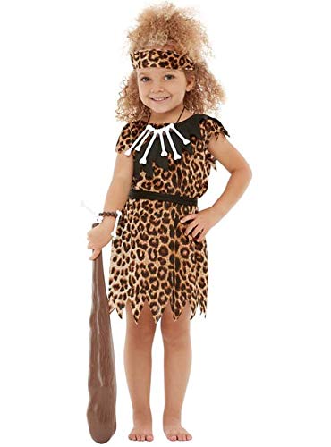 Funidelia | Disfraz de cavernícola para niño y niña Talla 7-9 años ▶ Troglodita, Edad de Piedra, Cavernícolas, Prehistórico - Marrón