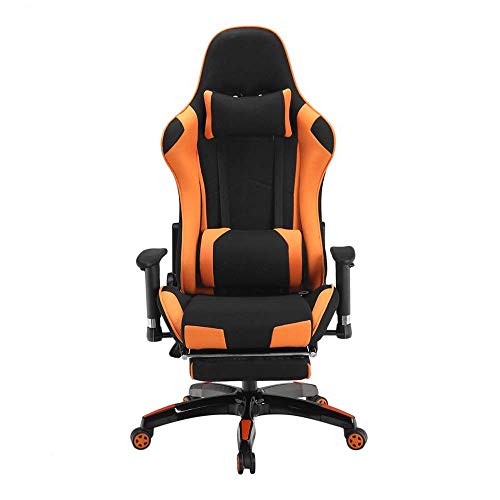 Furniture Decoration Gaming Chair High Back Gaming Chair Computer Chair Home Leisure Chair Recliner Adjustable With Footstool Ergonomic Leather High Chair (Color : Picture Color Size : 70X70X125CM)