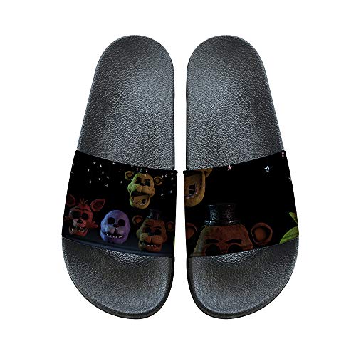 Gbbhretg Five Nights at Freddy'S Zapatillas de Playa y Piscina Zapatos Moda Antideslizante Ducha Sandalias del Verano for niños y niñas Zapatillas de casa (Color : A11, Size : EU43 US11)
