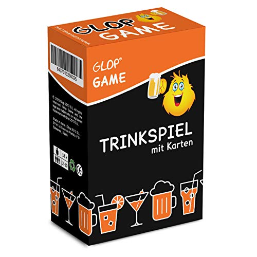 Glop Game - Trinkspiel - Trinkspiele für Erwachsene - Partyspiele AB 18 - Saufspiel - Partyspiel - Kartenspiel - Lustige Geschenke - 100 Spielkarten