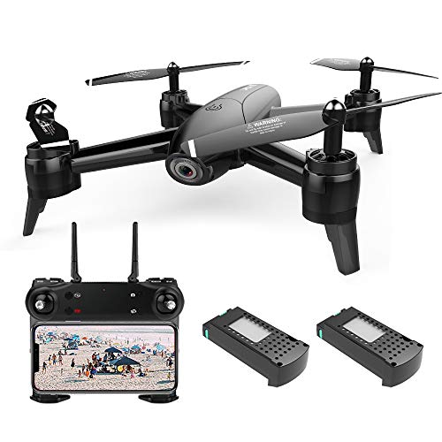 Goolsky SG106 Drone de Flujo óptico con Doble Cámara 1080P Gran Angular WiFi FPV Altitud Hold Gesture Photography Quadcopter con 2 Baterías