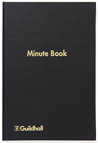 Guildhall 32-M - Libro de minutas (160 páginas, 298 x 203 mm, con índice alfabético), color negro
