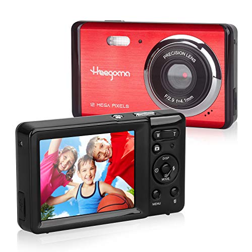 Heegomn - Cámara Digital para Principiantes, 12 MP/720P HD, Pantalla de 2,8", Zoom Digital 8X, Mini cámara fotográfica, para niños, Adolescentes