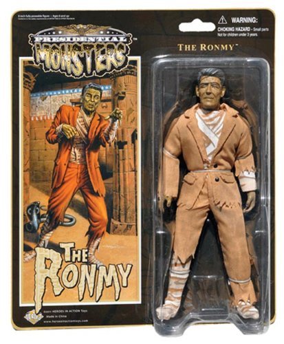 Heroes In Action Toys - Presidential Monsters Ronmy - Presidential Monsters - Ronald Reagan as The Mummy - 8 1/4 Tall Fully poseable Action Figure with Cloth Costume by