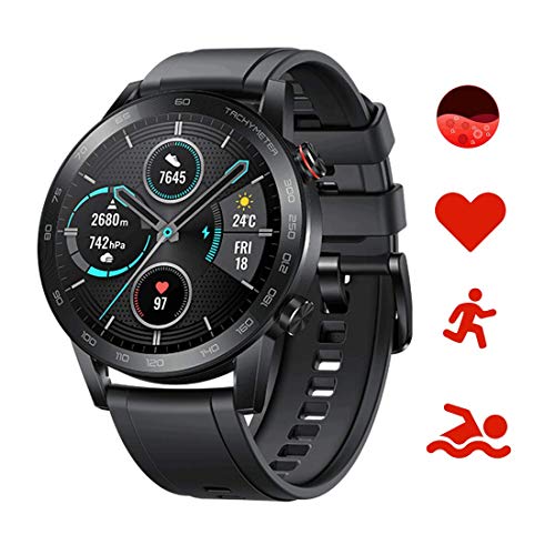 Honor Magic Watch 2 Smartwatch 46mm, Monitor de Frecuencia Cardíaca y Estrés, Spo2, GPS,14 Días Standy, 5ATM,15 Modos Deportivos, Llamada Bluetooth