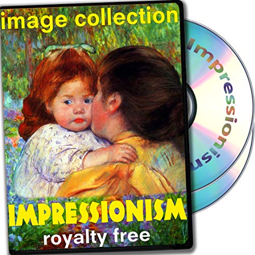 Impresionismo, más de 300 de alta resolución de imágenes digitales, libres de derechos de DVD Biblioteca