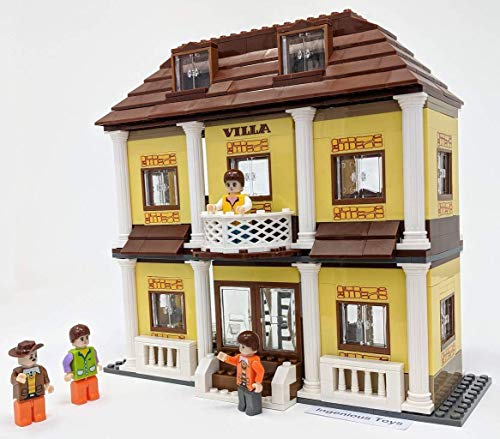 Ingenious Toys - Ausini Casa Mansión de Villa con playset de Familia Habitaciones Amigos creador de Ciudad Nuevo #25704