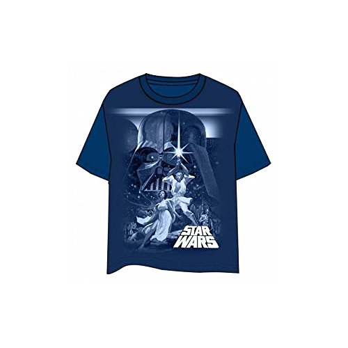 LAST LEVEL Camiseta Star Wars Clasica A New Hope L, Multicolor, Adultos Unisex