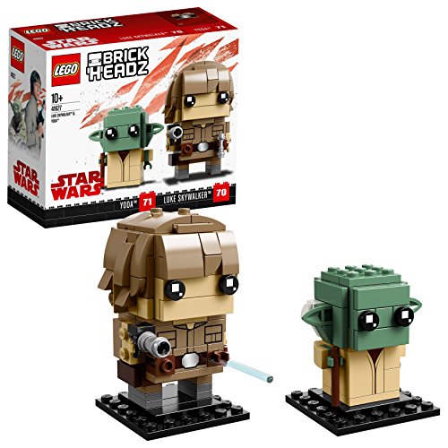 LEGO Brickheadz - Luke Skywalker y Yoda,  Juguete de Figuras Coleccionables para Construir de los Personajes de Star Wars (41627)