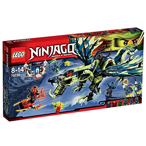 Lego Ninjago - El Ataque del dragón de Morro, Juego de construcción (70736)