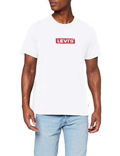 Levi's Graphic tee Camiseta, White (Boxtab SS T2 White 0000), M para Hombre