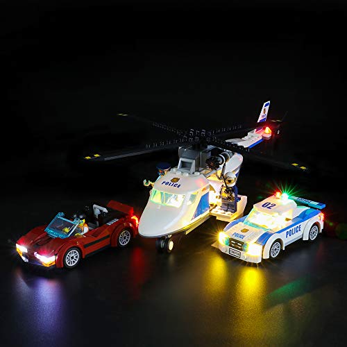LIGHTAILING Conjunto de Luces (City Police Persecución por La Autopista) Modelo de Construcción de Bloques - Kit de luz LED Compatible con Lego 60138 (NO Incluido en el Modelo)