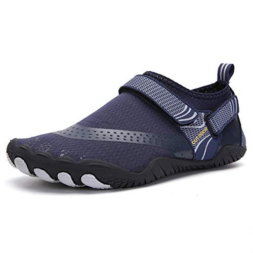 Lilon Upstream - Zapatos de playa con cinco dedos, de secado rápido, unisex, ligeros, resistentes al desgaste, antideslizantes, color Azul, talla 39 EU