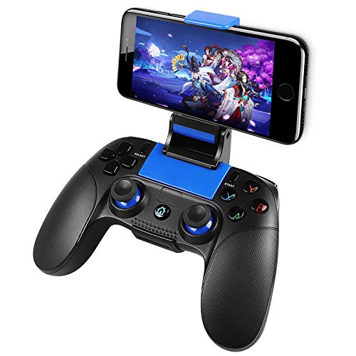 Mando de Juego PowerLead Controlador de juegos móvil inalámbrico Controlador de gamepad para teléfono celular Compatible con iOS / Android / PC Win 7/10 [no compatible con iOS13.4 o superior]
