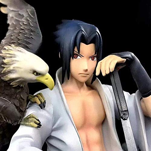 Modelo de Anime Desconocido Modelo de Anime Naruto GK Atajo Escuadrón de águila Uchiha Sasuke Final de la acción Valle Figura Lucha Estatua Modelo 35cm