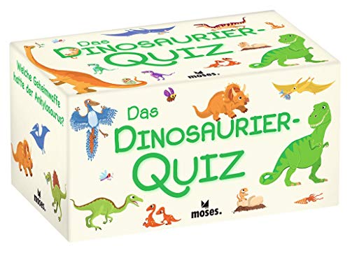 moses. El Dinosaurio Quiz l Kinderquiz para pequeños Fans de los Dinosaurios. para niños a Partir de 8 años y 2-5 Jugadores.