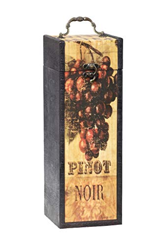 MYBOXES Paquete de regalo para 1 botella de vino de 10,8 x 11,5 x 32 cm.