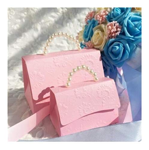 Portátil favor de la boda del partido de caramelo Cajas de bienvenida al bebé del bolso del regalo DIY del caramelo creativo Caja romántica Mariage 10pcs / lot