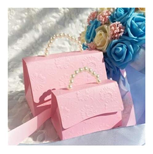 Portátil favor del banquete de boda cajas del caramelo de bienvenida al bebé de regalo Bolsa de bricolaje caja del caramelo de Mariage 10pcs / lot Packing ( Color : A , Gift Box Size : 90X55X60 mm )