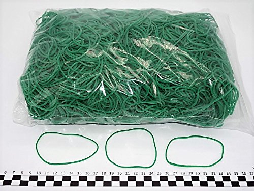 Progom - Gomas Elasticas - 100(Ø64) mm x 1.7 mm -Verde- bolsa de1kg