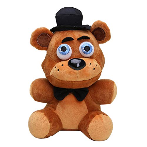 Qingge Five Nights at Freddy'S Plush Toys Muñeca de Peluche Regalo para Niños, Figura Coleccionable Bonnie/Chica/Freddy Fazbear/Rockstar Foxy