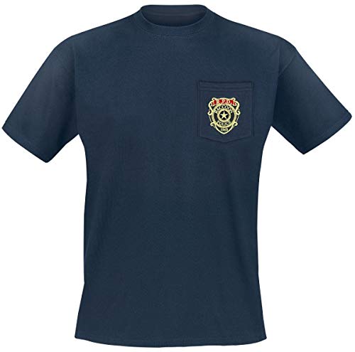 Resident Evil R.P.D - Camiseta bolsillo, talla XL