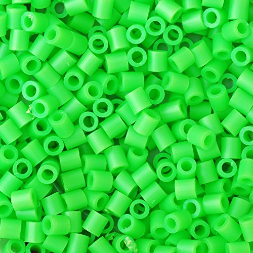 Rosebeading 800 cuentas de plástico de 5 mm para niños, cuentas de manualidades, color verde claro