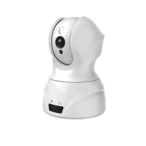 SAMMIX Dome Cámara 720P Vigilancia IP Cámara WIFI, Smart Home Cámara con visión nocturna, Auto giratorio, 2 Vías de audio, Hogar Monitor Baby Monitor, App Apoyos iOS/Android/PC, Cloud Service