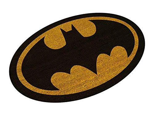 SD toys Felpudo Batman Logo Oval Doormat DC Comics Official Merchandising Referencia DD Textiles del hogar Unisex Adulto, Multicolor (Multicolor), única