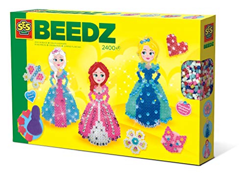 SES Creative Beedz - Cuentas para planchar princesas con diamantes - Kits de mosaico (5 año(s), Chica, Preescolar, Multicolor, 2400 pieza(s), Países Bajos) , color/modelo surtido