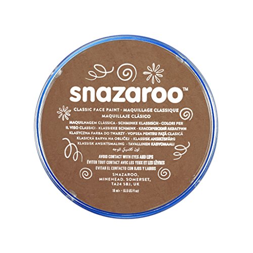Snazaroo- Pintura facial y Corporal, 18 ml, Color marrón beige, M-L (Colart 18911)