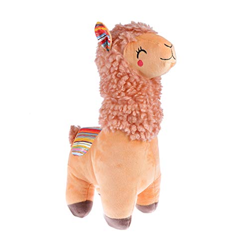STOBOK - Muñeca de peluche de alpaca para bebé, niña, Navidad, regalo de cumpleaños (rosa)