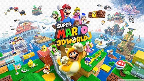 Super Mario 3D World Jigsaw Puzzle 1000 Piezas, Educational Game Juguete para Aliviar Estrés Juego Intelectual Cerebro Desafío, Decoración Hogareña, 29.5 X 20In