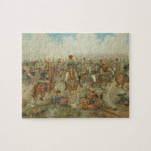 Tamengi La batalla de Waterloo, 18 de junio de 1815 (w/c en Papanicolaou Rompecabezas 1000 500 piezas