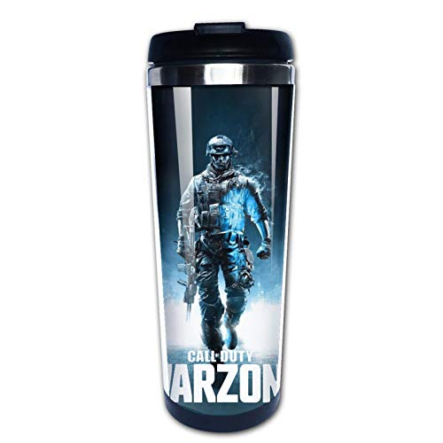 Taza de agua multifuncional de acero inoxidable con tapa Taza de café con aislamiento de doble capa Call-Of-Duty Modern-Warfare