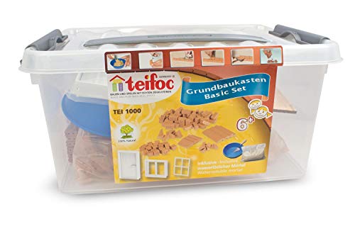 Teifoc-TEI 1000 Bloques de construcción de Juguete (Azul, Marrón, Gris, Niño, 6 año(s), Color, Basic Set