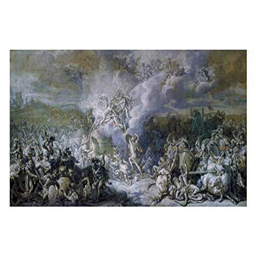 The Combat of Diomedes by Jacques Louis David Puzzles for Adults, 1000 Piece Kids Jigsaw Puzzles Game Toys Gift for Children Boys and Girls, 20" x 30"