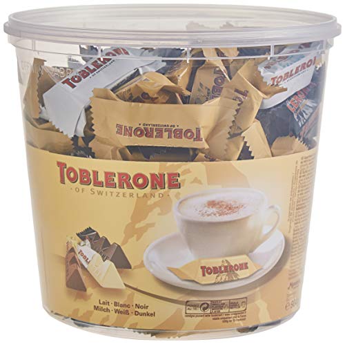 Toblerone miniaturas Mix. Caja de 900g. Surtido de chocolate Toblerone