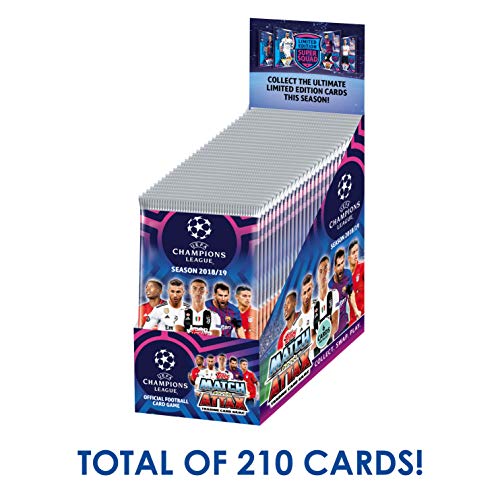 Topps 2018-19 Match Attax Champions League Cards - 30-Pack Box (7 Cards per Pack) (Total of 210 Cards)