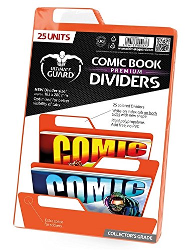 Ultimate Guard Premium Comic Book Dividers Separadores para Cómics Naranja (25)