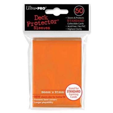Ultra Pro Standard Size Deck Protectors Box - Orange [12 packs/66mm x 91mm] by Ultra Pro