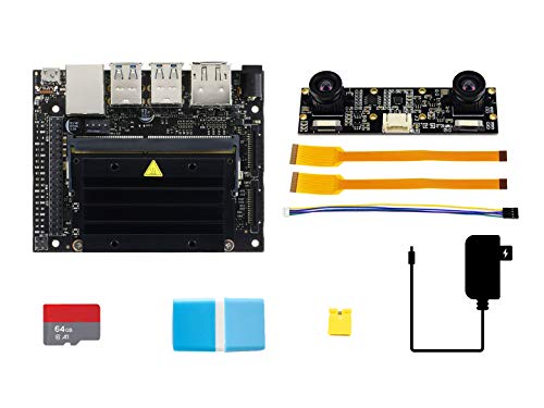 Waveshare Jetson Nano Developer Kit B01 Package D Includes The AI Development Board Binocular Stereo Camera and 64 GB TF Card…