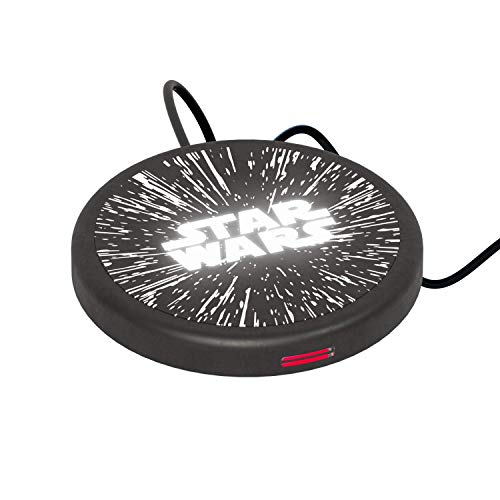 Wireless Charger Star Wars Logo – Cargador de batería sin cables de inducción magnética original Star Wars, Tribe WC103000