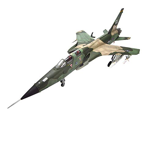 X-Toy Kits Modelo De Rompecabezas Militares, 1/48 Escala De F-105G Thunderchief Modelo De Combate, 16.1 Pulgadas X 8.7 Pulgadas