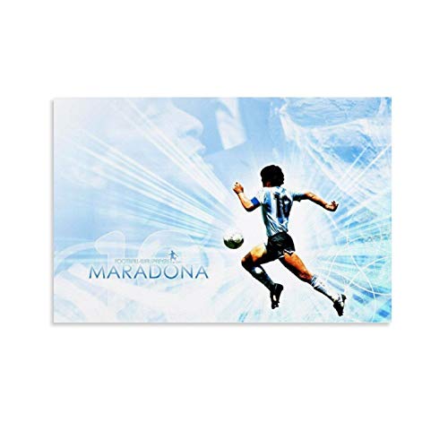 YANDING Diego Maradona - Póster decorativo para pared, diseño de jugador de fútbol, 20 x 30 cm