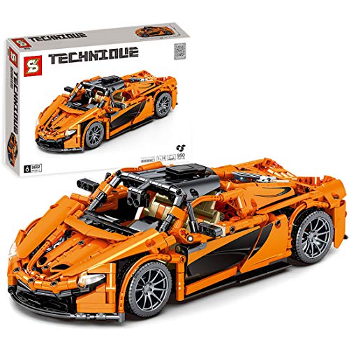YOU339 950 unidades de ladrillo estático para coches superdeportivos compatibles con la serie Lego Technic, pequeñas partículas de construcción, colección de piezas de decoración