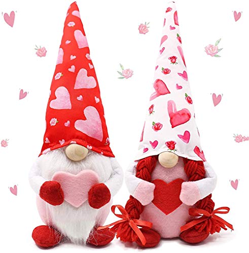 ZYLH Decoraciones para El Día De San Valentín, Muñecos De Peluche Hechos A Mano En Suecia Y La Sra. Santa, Regalos para El Día De San Valentín (B)