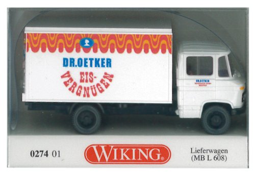 027401 - Wiking - camion (MB L 608) "Dr. Oetker glacial" (Escala: 1:87, H0)
